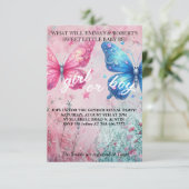 Carte d'invitation pour la révélation du sexe papi (Debout devant)