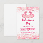 Carte d'invitation pour la Saint-Valentin (Devant / Derrière)