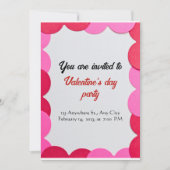 carte d'invitation pour la Saint Valentin (Devant)