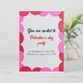 carte d'invitation pour la Saint Valentin (Debout devant)