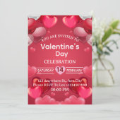 Carte d'invitation pour la Saint-Valentin (Debout devant)