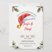 Carte d'invitation pour la soirée Jingle & Mingle (Devant)