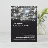 Carte d'invitation pour la soirée noire et blanche (Debout devant)