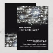 Carte d'invitation pour la soirée noire et blanche (Devant / Derrière)