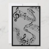 Carte d'invitation pour l'anniversaire de Karaoke  (Dos)