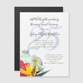 Carte d'invitation pour l'anniversaire de mariage (Devant / Derrière)
