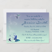 Carte d'invitation pour l'anniversaire de papillon (Dos)