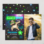 Carte d'invitation pour l'anniversaire de Pug Dabb (Devant / Derrière)