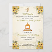 Carte d'invitation pour l'anniversaire de Sikh, Su (Devant)