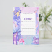 CARTE D'INVITATION POUR L'ANNIVERSAIRE DE SIRENA (Debout devant)