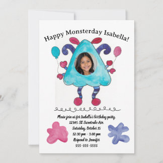 Carte d'invitation pour l'anniversaire des enfants