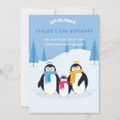 carte d'invitation pour l'anniversaire d'hiver du  (Devant)