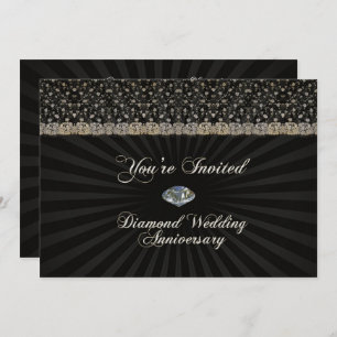 Carte d'invitation pour l'anniversaire du Mariage 