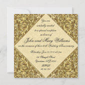 Carte d'invitation pour l'anniversaire du Mariage  (Dos)