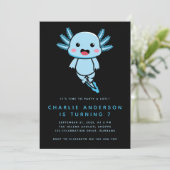 Carte d'invitation pour l'anniversaire d'un enfant (Debout devant)