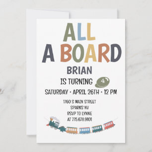 Carte d'invitation pour l'anniversaire d'un enfant