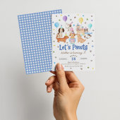 Carte d'invitation pour l'anniversaire d'un garçon