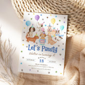 Carte d'invitation pour l'anniversaire d'un garçon