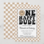 Carte d'invitation pour l'anniversaire d'un type h (Devant / Derrière)