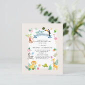 Carte d'invitation pour le 1er anniversaire d'anim (Debout devant)