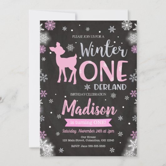 Carte d'invitation pour le 1er anniversaire de la (Devant)