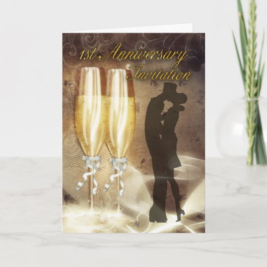 Carte d'invitation pour le 1er anniversaire de mar (Devant)