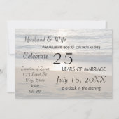 Carte d'invitation pour le 25e anniversaire de mar (Dos)