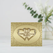 Carte d'invitation pour le 50e anniversaire de mar (Debout devant)