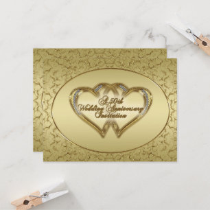 Carte d'invitation pour le 50e anniversaire de mar