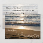 Carte d'invitation pour le 50e anniversaire de mar (Devant / Derrière)