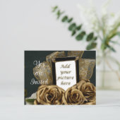 Carte d'invitation pour le 50e anniversaire - pers (Debout devant)