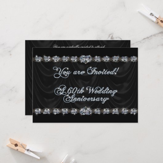 Carte d'invitation pour le 60e anniversaire du Mar (Devant/Arrière en situation)