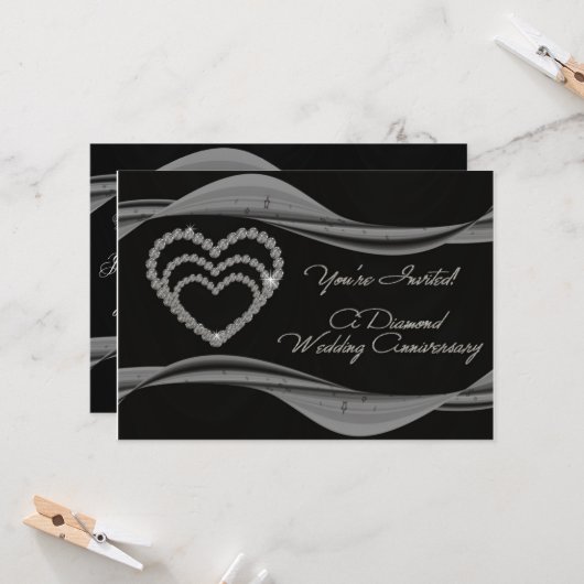 Carte d'invitation pour le 60e anniversaire du Mar (Devant/Arrière en situation)