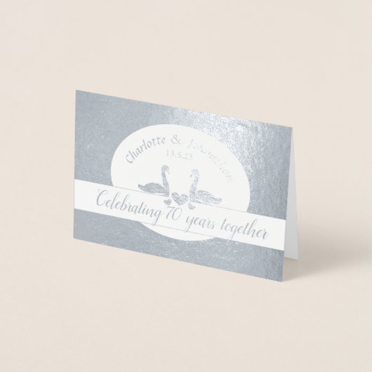 Carte d'invitation pour le 70e anniversaire de mar (Devant)