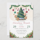 Carte d'invitation pour le brunch de Noël - Brunch (Devant)
