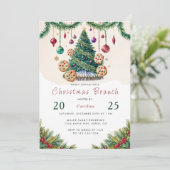 Carte d'invitation pour le brunch de Noël - Brunch (Debout devant)