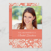 Carte d'invitation pour le déjeuner de la mariée C (Devant / Derrière)