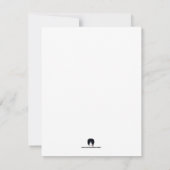Carte d'invitation pour le dîner (Dos)