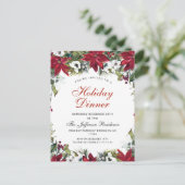 Carte d'invitation pour le dîner de Noël (Debout devant)