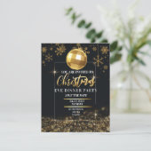 Carte d'invitation pour le dîner de Noël (Debout devant)