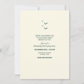 Carte d'invitation pour le dîner de Thanksgiving/ (Dos)