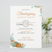 Carte d'invitation pour le dîner de Thanksgiving C (Debout devant)