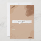 Carte d'invitation pour le jour de naissance (Dos)