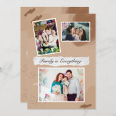 Carte d'invitation pour le jour de naissance (Devant / Derrière)