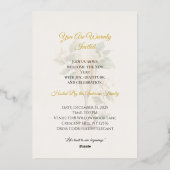 Carte d'invitation pour le Nouvel An d'art minimal (Verso)