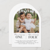 Carte d'invitation pour le premier anniversaire de (Devant / Derrière)