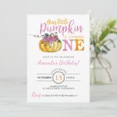 Carte d'invitation pour le premier anniversaire du (Debout devant)