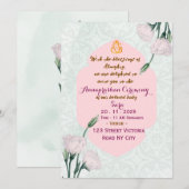 Carte d'invitation pour le rituel de la première a (Devant / Derrière)