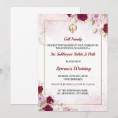 Carte d'invitation pour le Sukhmani Sahib Path (Devant / Derrière)