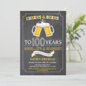 Carte d'invitation pour les 100 ans Cheers and Bee (Debout devant)